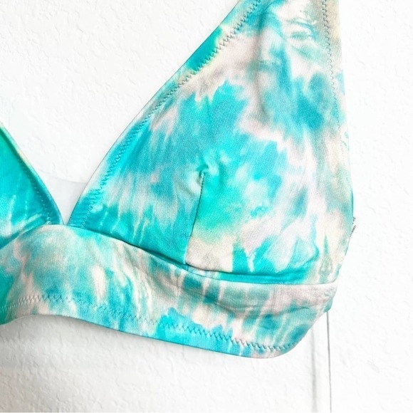 Calmed by Johnny Was Blue Multicolor Adjustable Bikini Top Size XL New - Picture 7 of 7